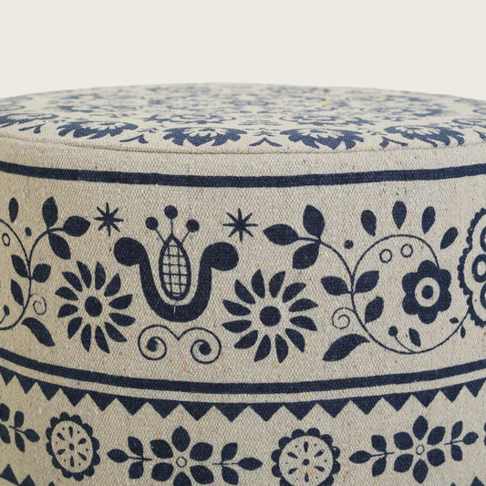 ELWEN SET OF 2 OTTOMAN-BLUE
