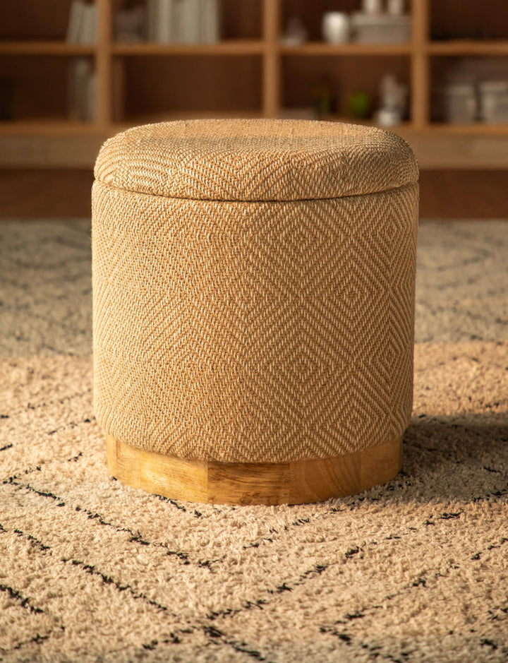 Rico Jute Storage Ottoman