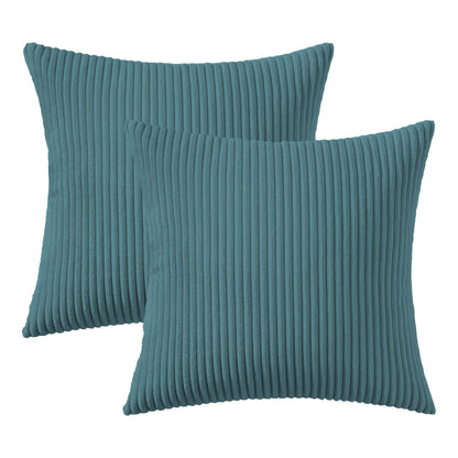 Corduroy Rib Filled Cushion- Set Of 2