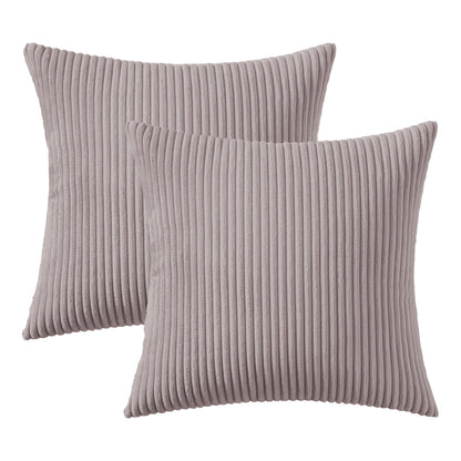 Corduroy Rib Filled Cushion- Set Of 2