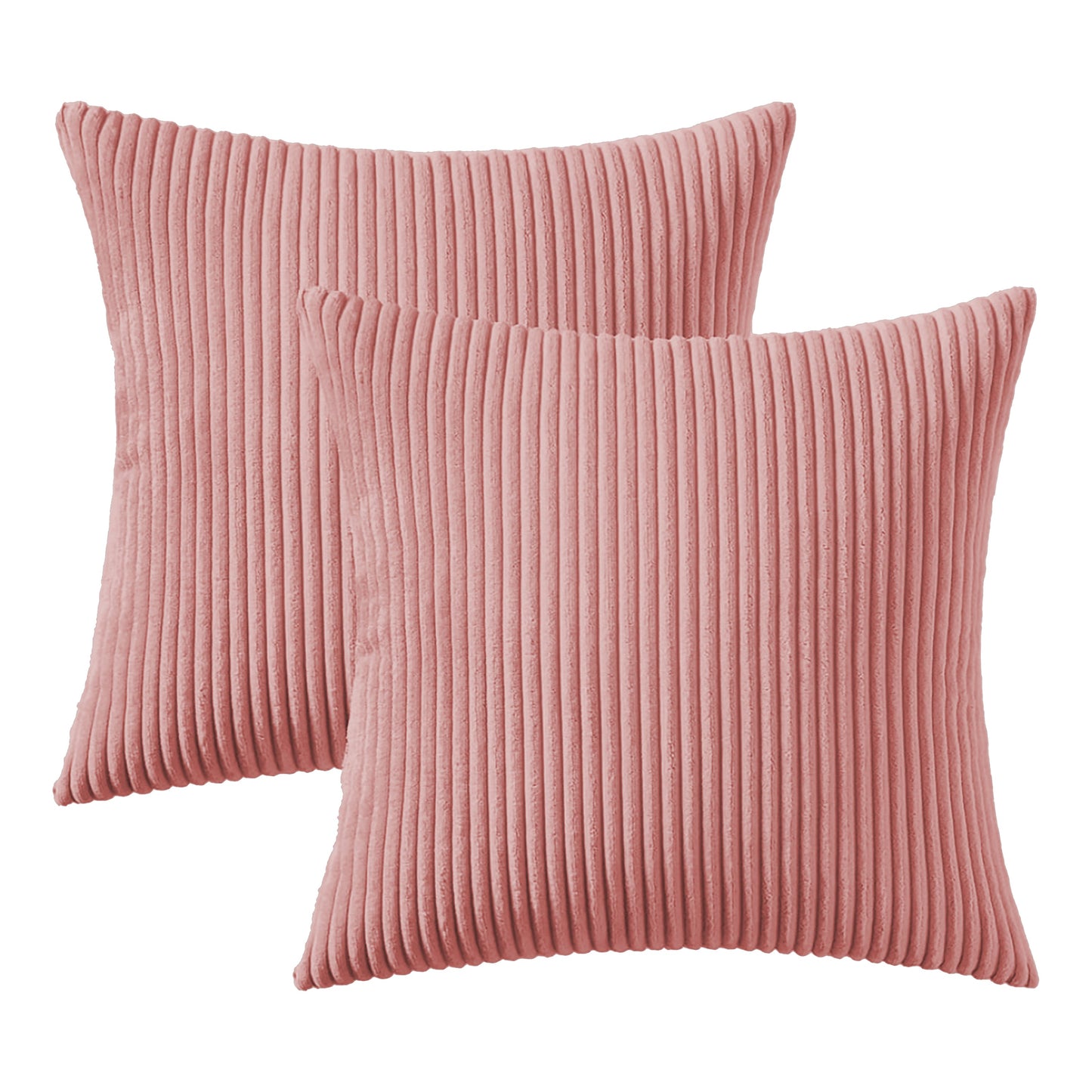 Corduroy Rib Filled Cushion- Set Of 2