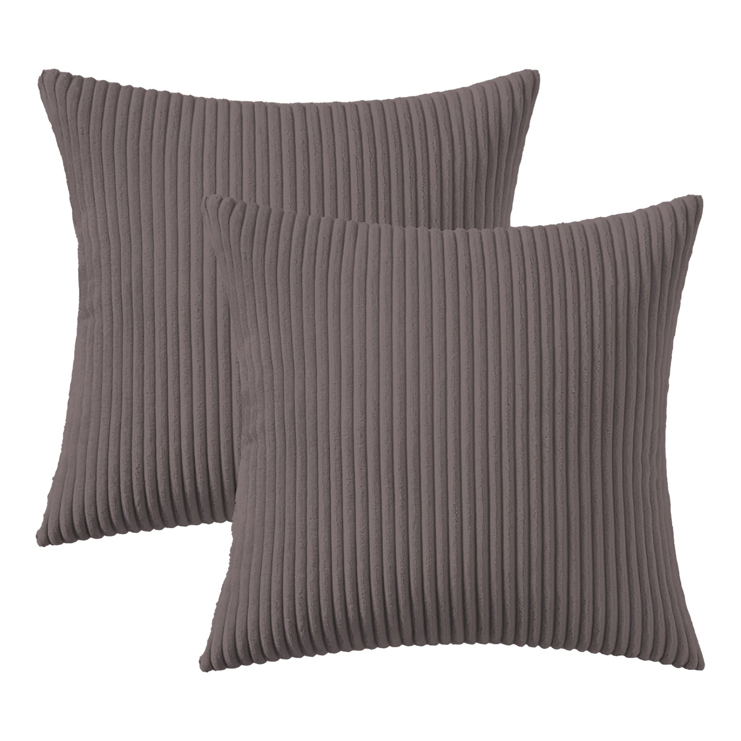 Corduroy Rib Filled Cushion- Set Of 2