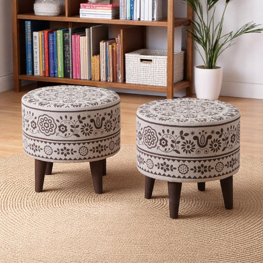 ELWEN SET OF 2 OTTOMAN