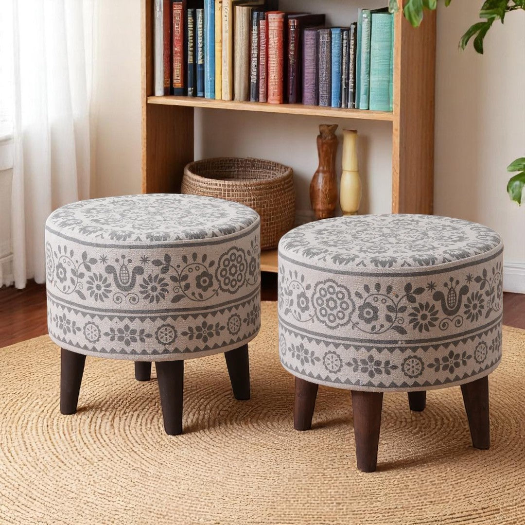 ELWEN SET OF 2 OTTOMAN