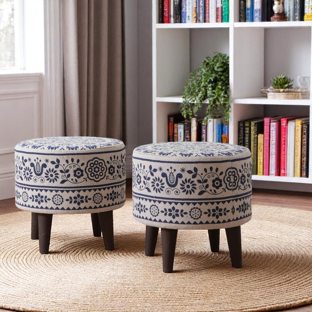 ELWEN SET OF 2 OTTOMAN