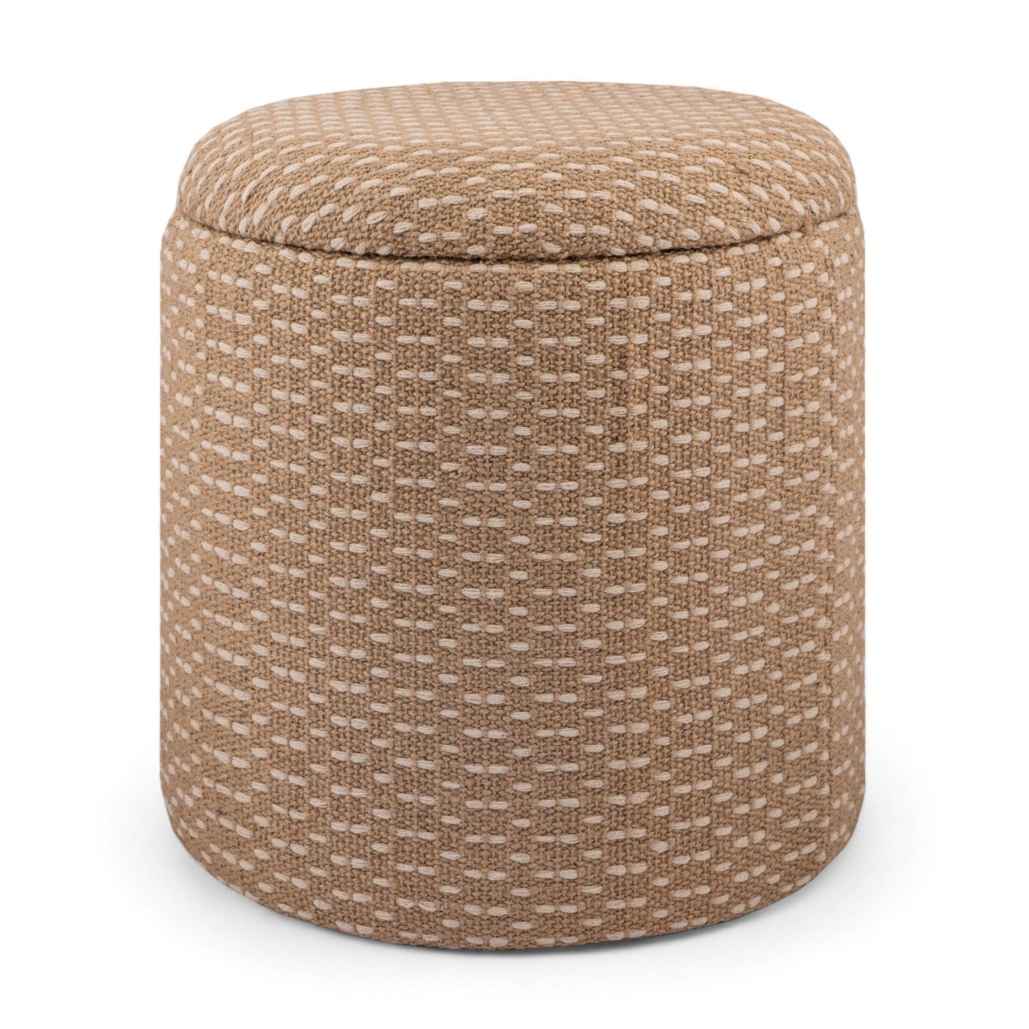SERENE JUTE STORAGE OTTOMAN