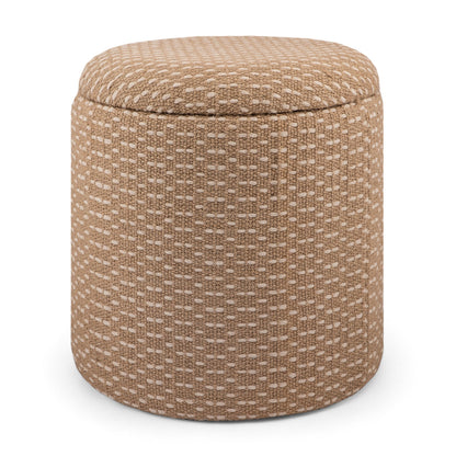 SERENE JUTE STORAGE OTTOMAN
