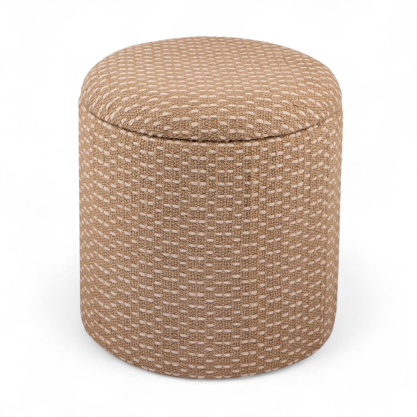 SERENE JUTE STORAGE OTTOMAN