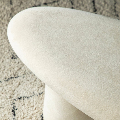 Nova Oval Bench – Curved Perfection in Luxe Fabric