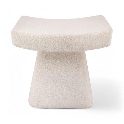 Soho Bouclé Ottoman — Where Urban Elegance Meets Cozy Comfort.