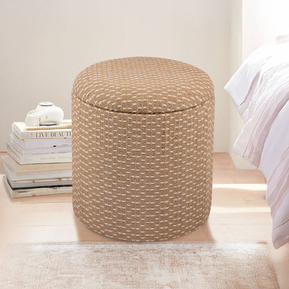 SERENE JUTE STORAGE OTTOMAN