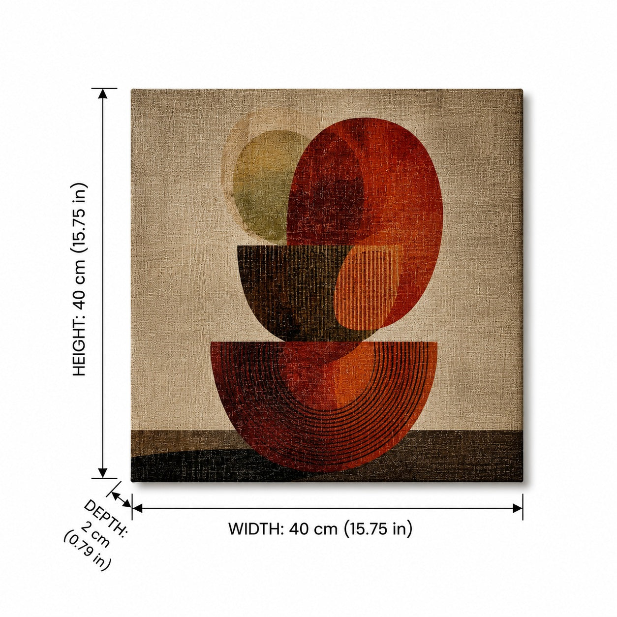 Abstract Geometric Canvas Wall Art-Set of 2