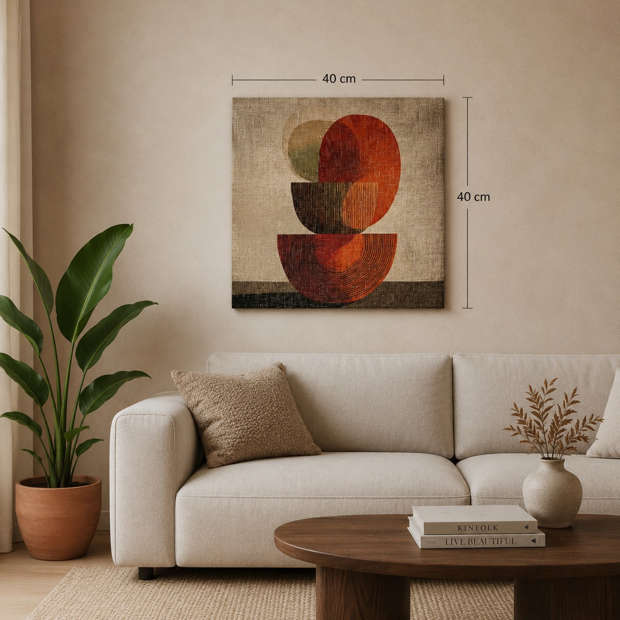 Abstract Geometric Canvas Wall Art-Set of 2